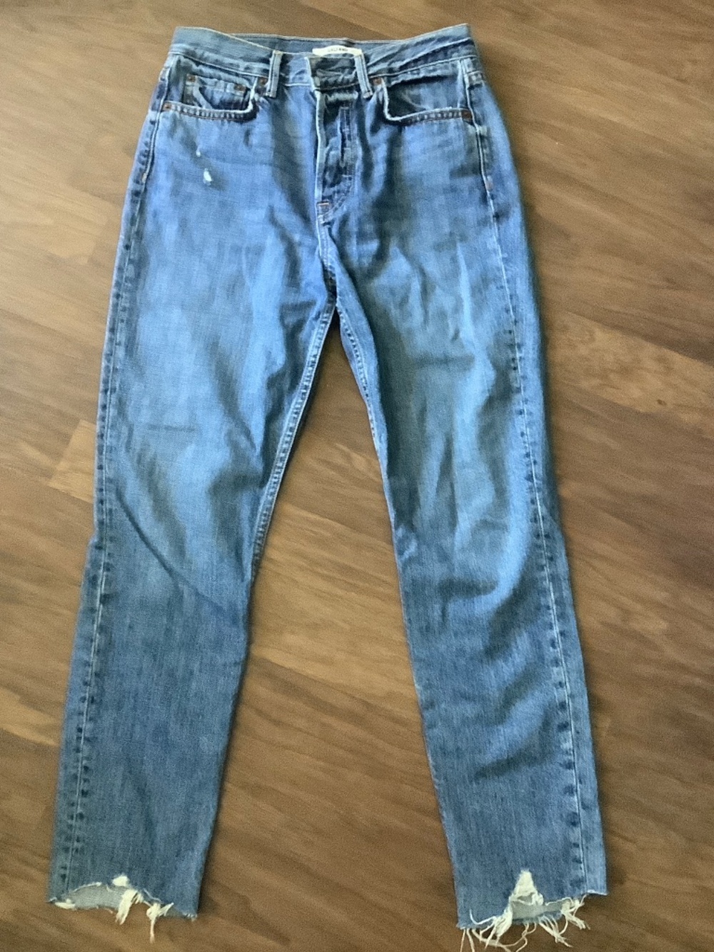 GRLFRND Jeans Karolina high rise straight leg jeans